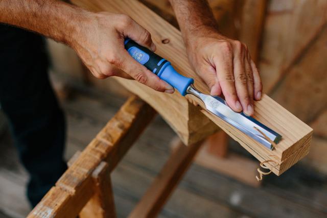 Stemmejern med blå 2-komponent greb