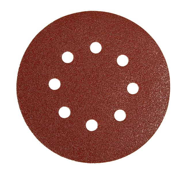 Mirka Abrasive Red grip sliberondel med 8 huller, 125 mm