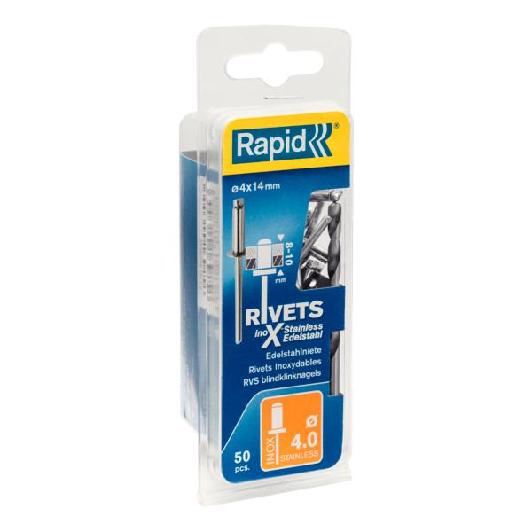 Rapid nitter i rustfrit stål Ø 4,0 x 14 mm