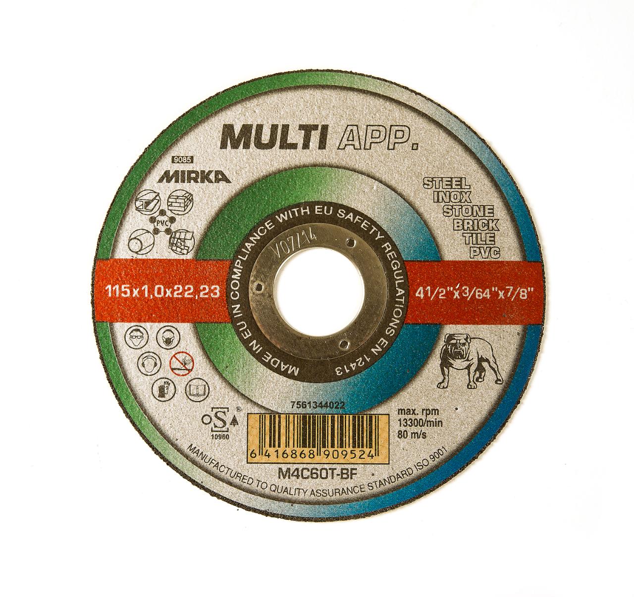 Mirka Multi app skæreskive, M4 C60T-BF