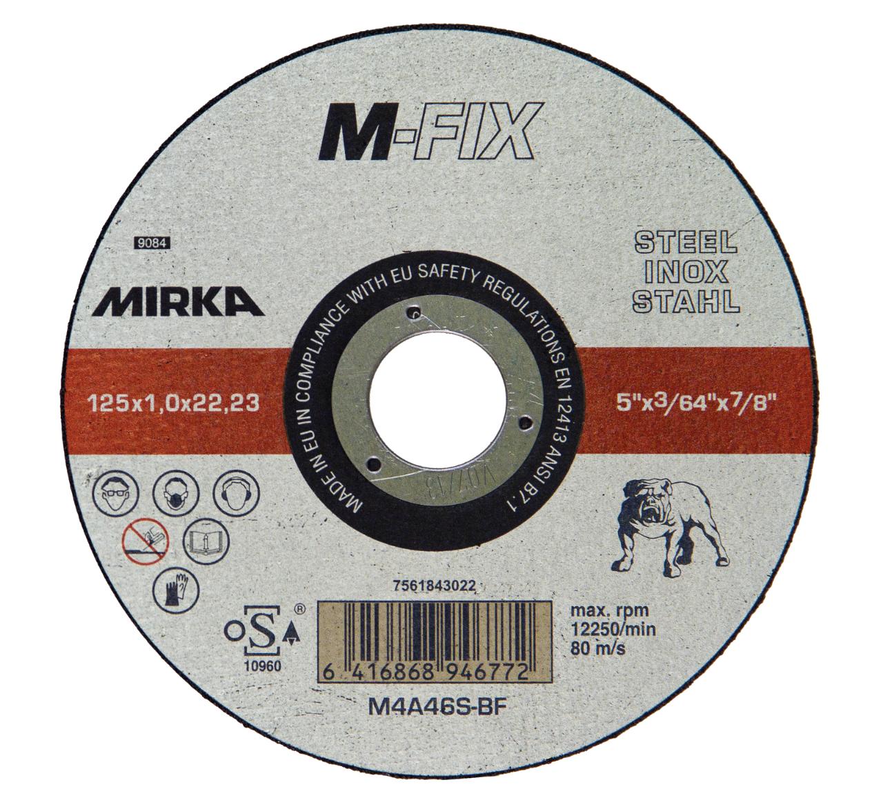 Mirka M-FIX INOX skæreskive, M4
