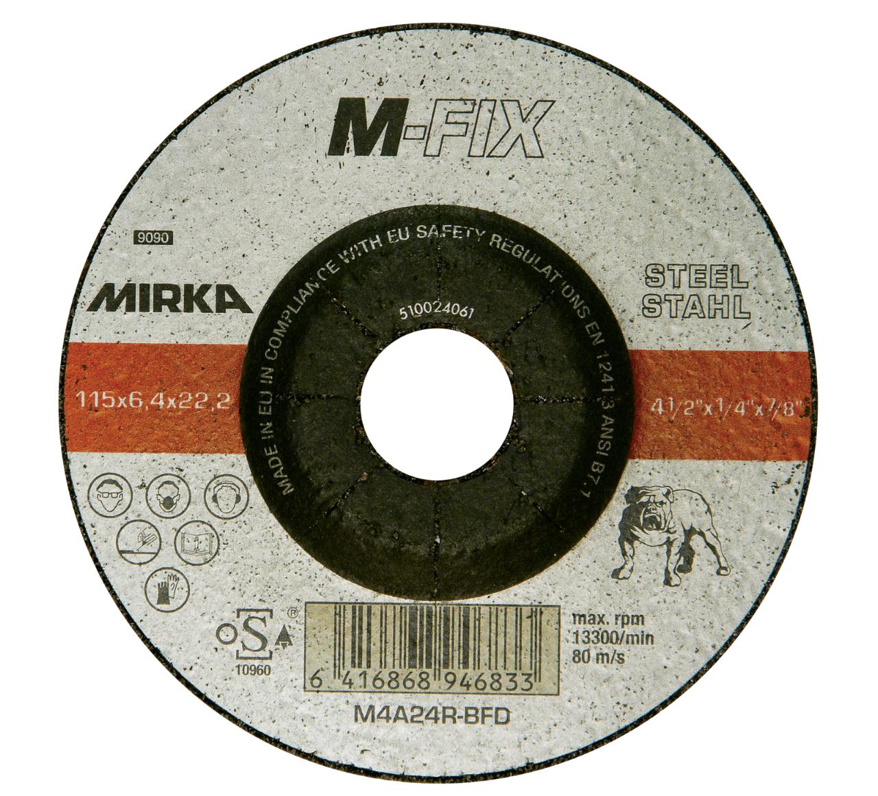 Mirka M-FIX skrubskiver til stål