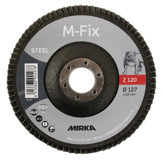 Mirka M-FIX vinklet flapskive, ZIR, 127 x 22 mm 