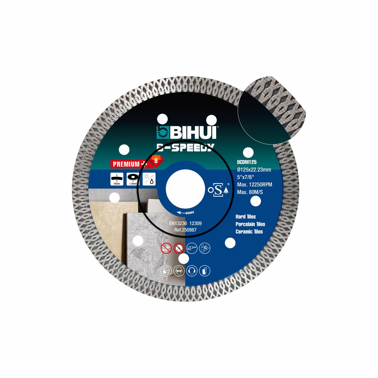 BIHUI diamantklinge B-SPEEDY 125mm x 1,2mm