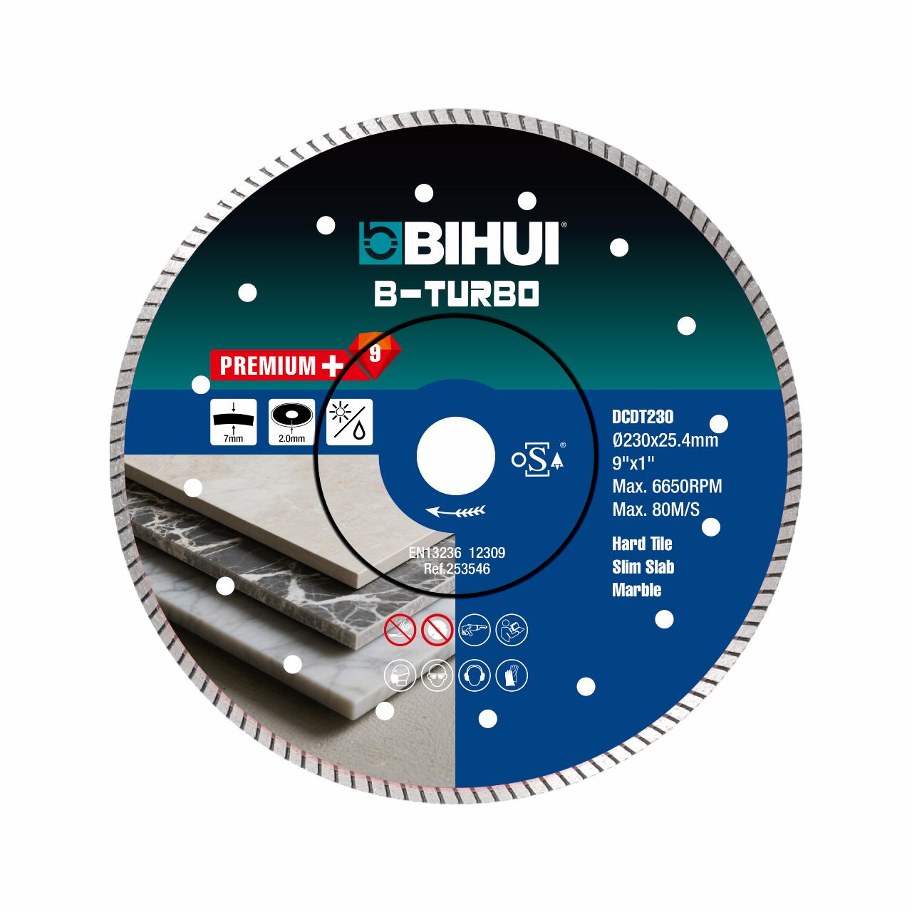 BIHUI diamantklinge B-TURBO PORCELAIN 125mm