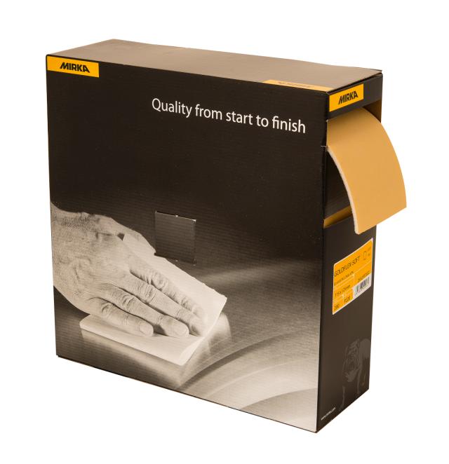 Mirka Goldflex Soft sliberulle 200 ark, 115 mm x 125 mm