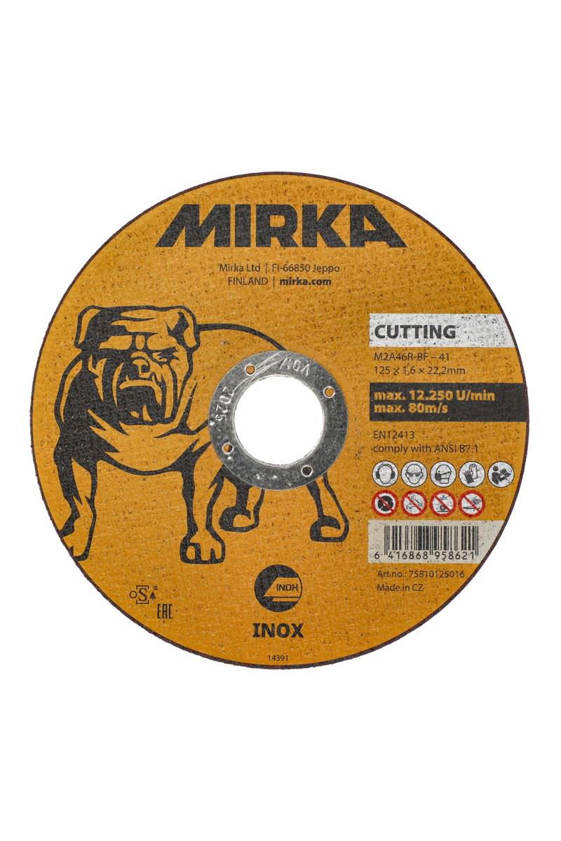 Mirka INOX skæreskive, 1,6x125mm