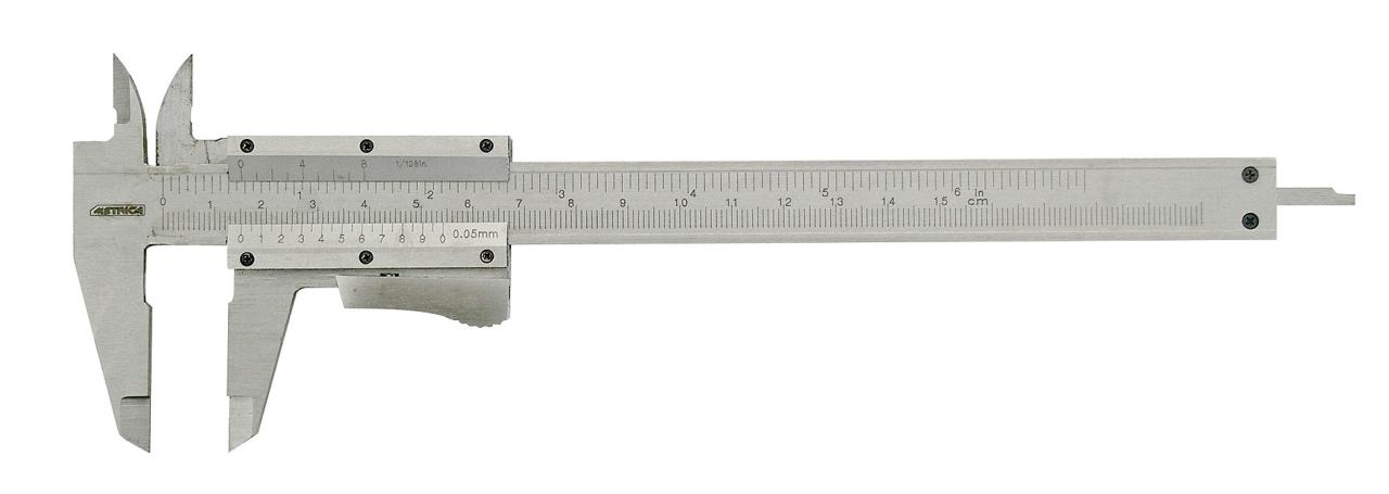 Metrica Skydelære 150 mm med klemlås