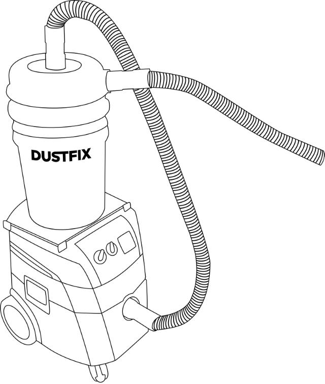 DUSTFIX tilbehørssæt m/slange og koblinger