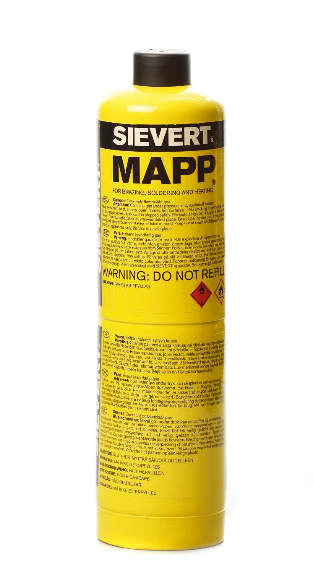 Gasdåse MAPP, lille gevind, 380 g