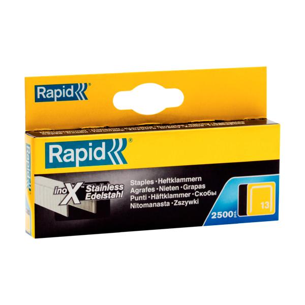 Rapid Nr. 13 fintrådshæfteklammer rustfrit stål 8 mm