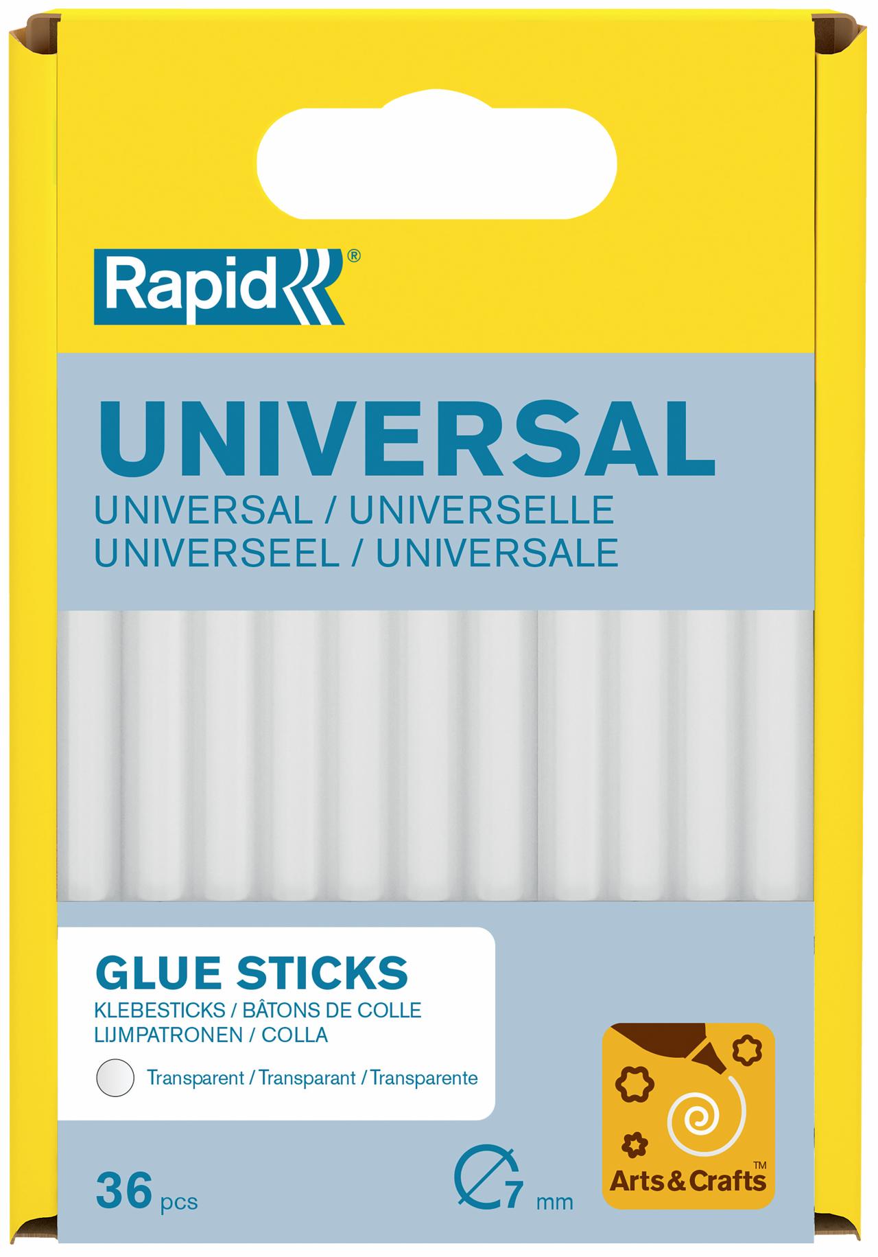 Rapid limpatroner Ø7mm transparent, Universal (36 stk.)