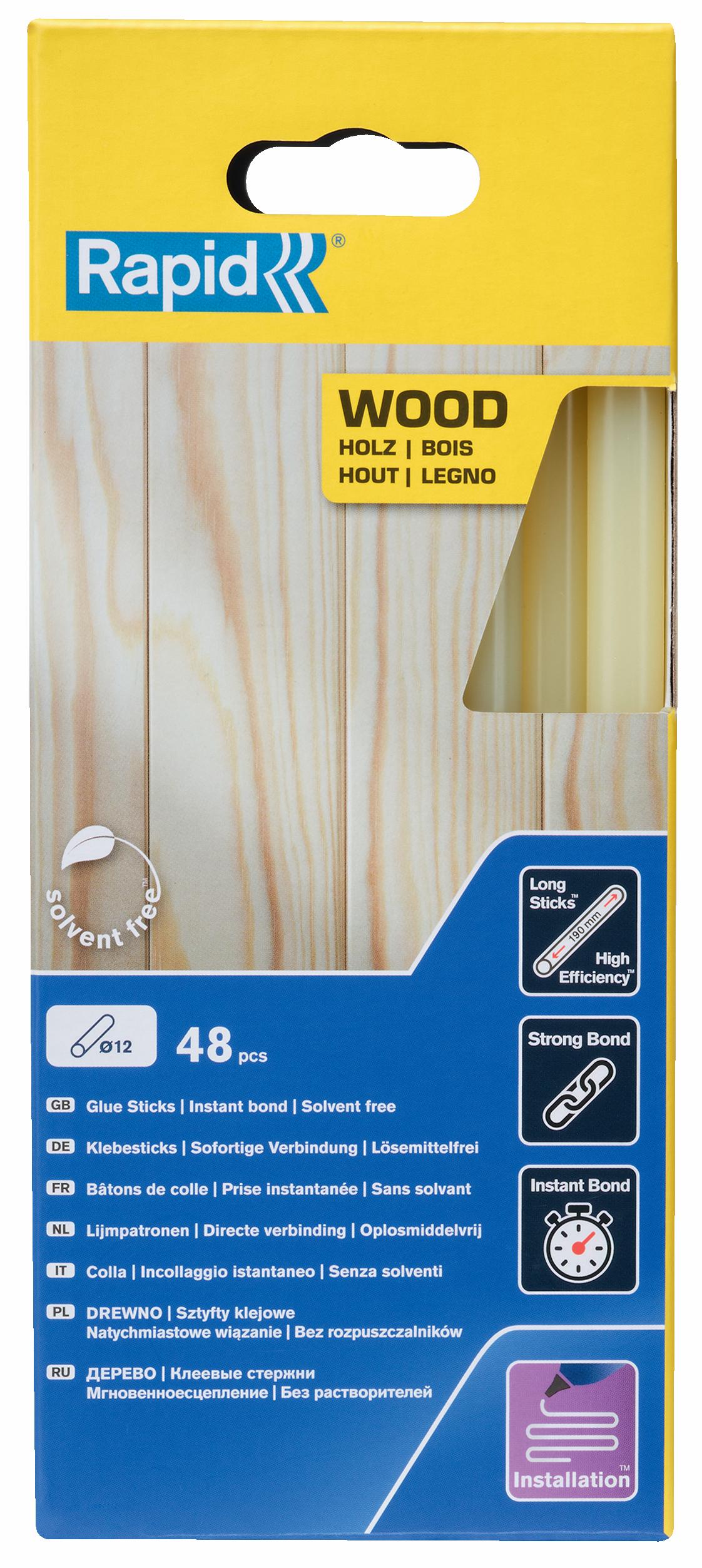 Limstift Træ,papir,pap Ø12 (48)