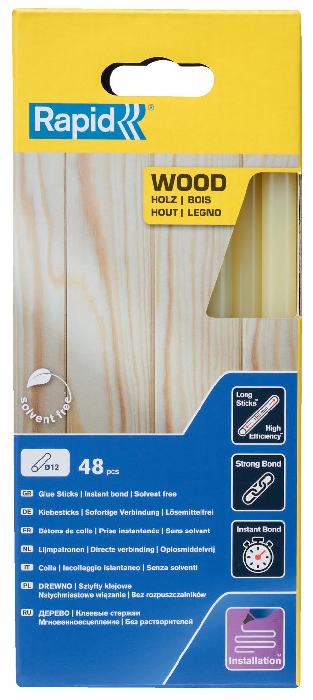 Limstift Træ,papir,pap Ø12 (48)