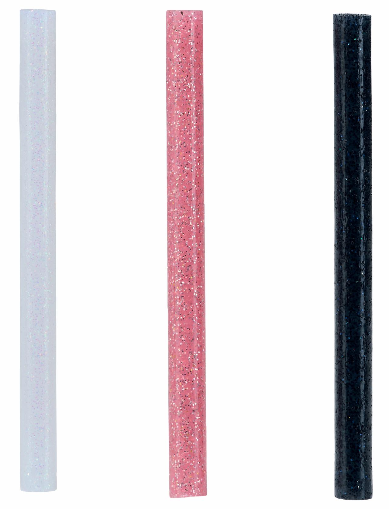 Rapid limstifter Ø7mm glitter farvet (36 stk.)