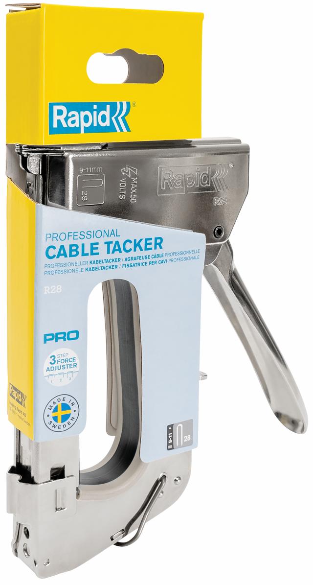 Rapid PRO R28E hæftepistol til kabler