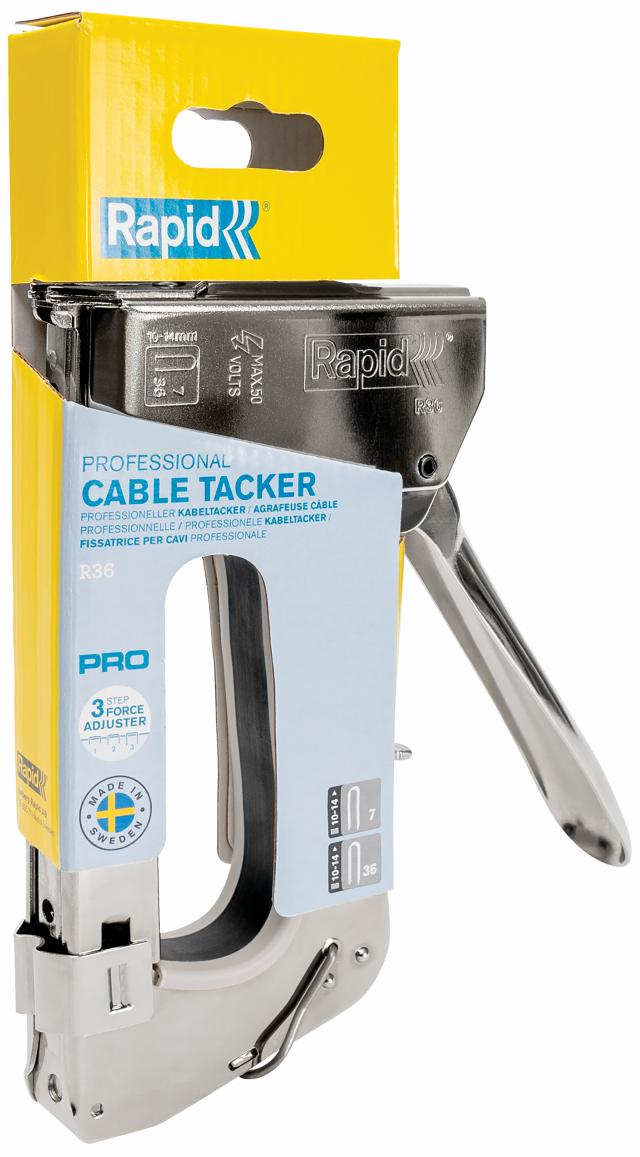 Rapid PRO R36E hæftepistol til kabler