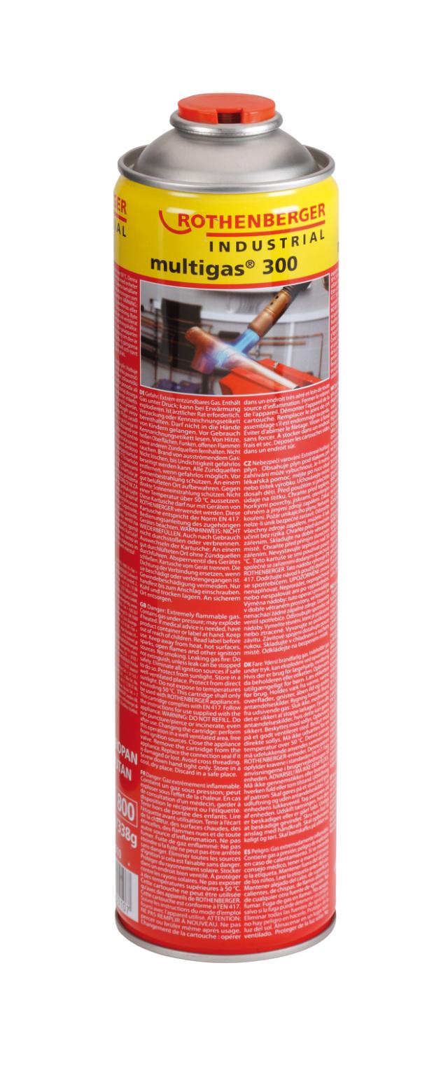 Gasdåse Multigas 300, 7/16 EU-tilslutning, 600 ml