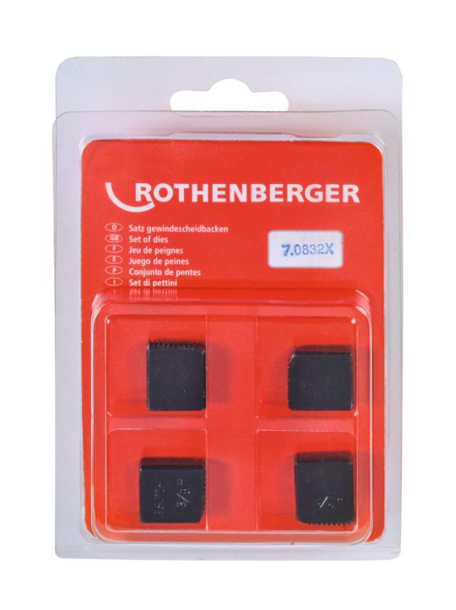 Skærebakker SC, BSPT R, 3/8'', 4 stk