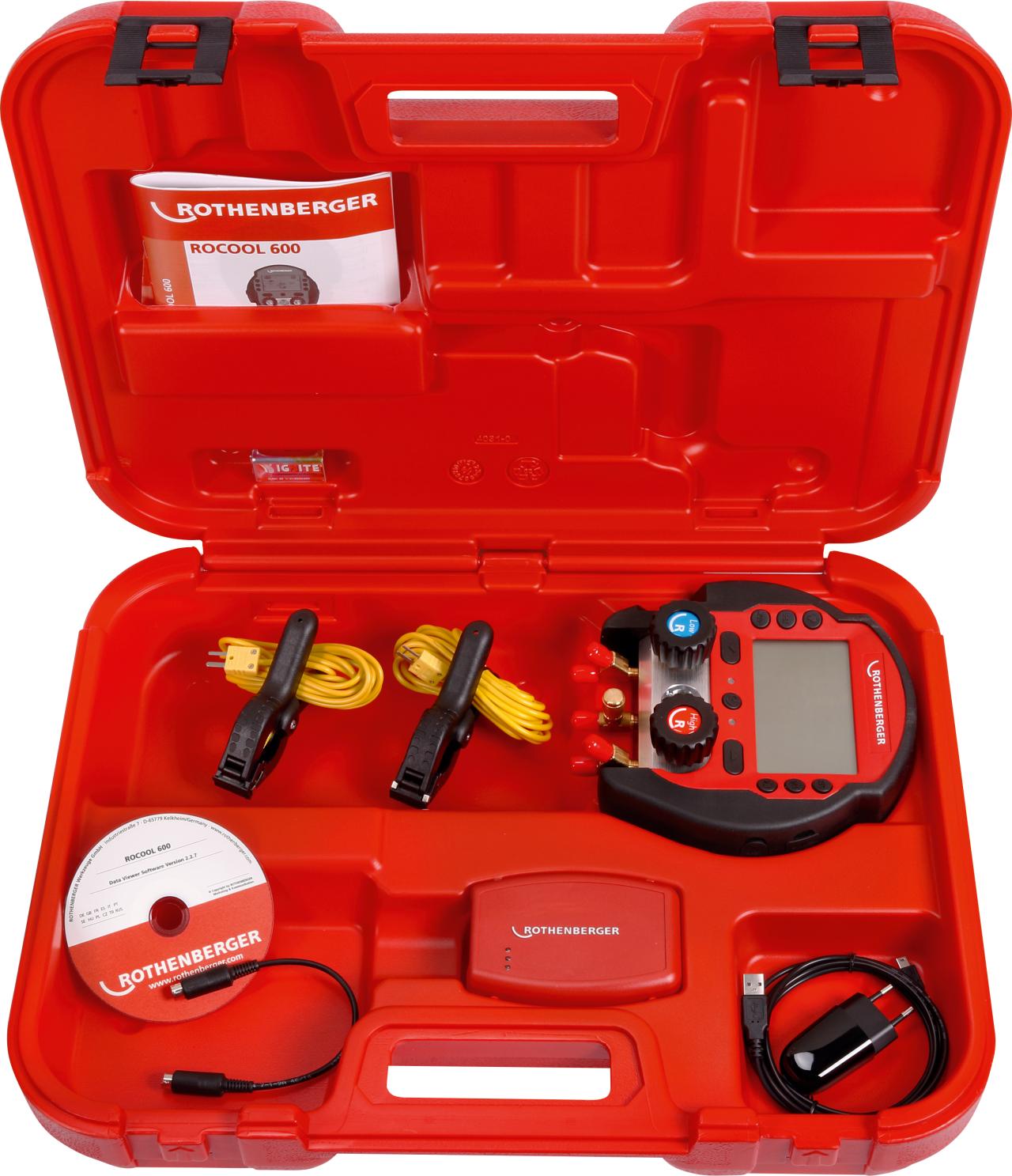 ROCOOL 600 digitalt manometer, inkl. databoks