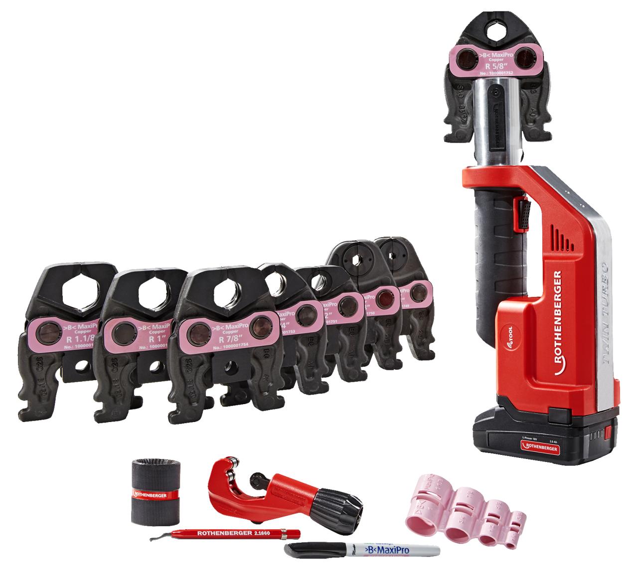 ROMAX COMPACT III MaxiPro sæt, 1/4 - 1.1/8, 1x2 Ah EU AMP