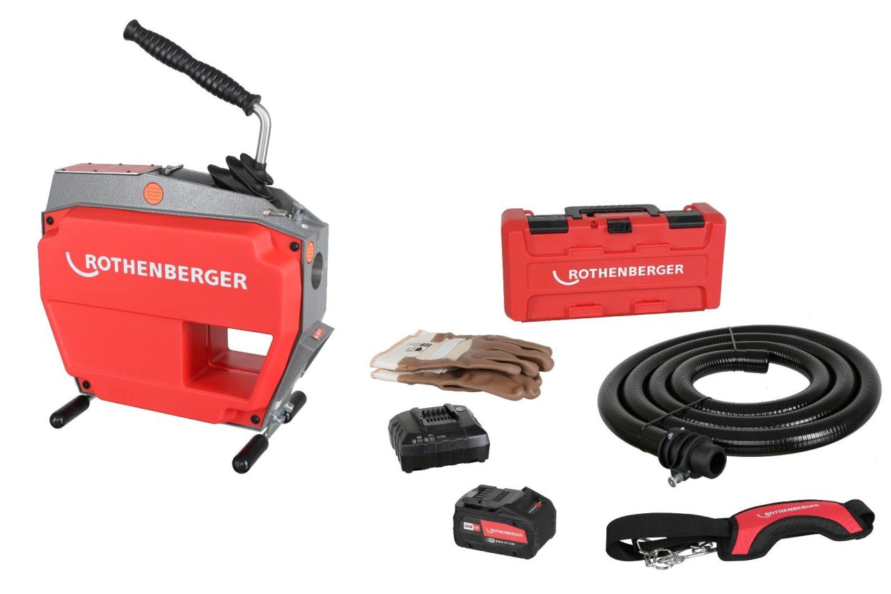 R600 VarioClean rørrenser inkl. 8 Ah batteri og lader