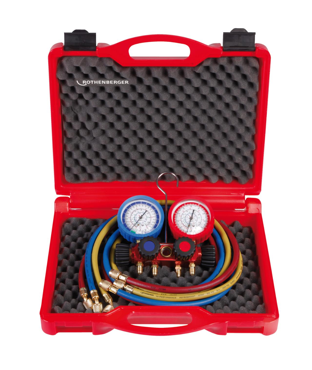Analogt 4-vejs-manometer II PLUS, 1/4 SAE
