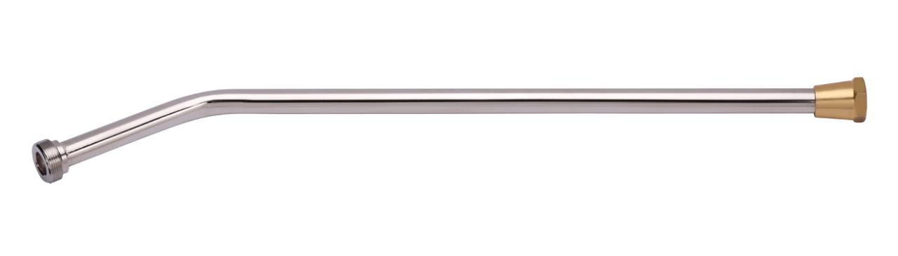 Halsrør med 45 gr. bøjning - 350 mm - Krom