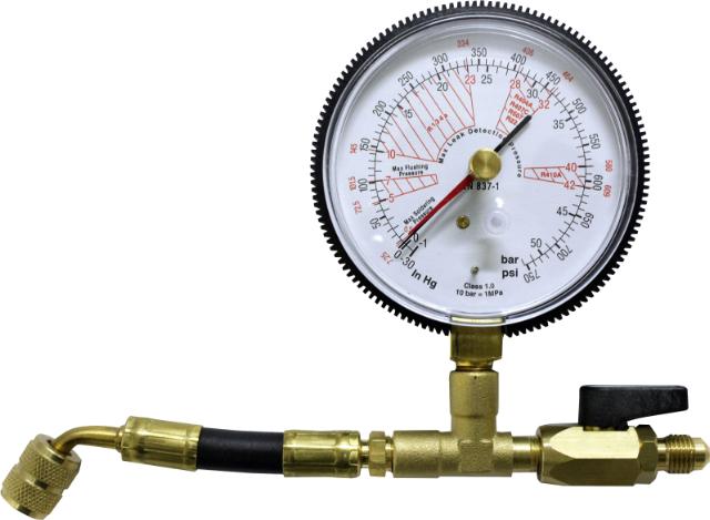 Slange med manometer