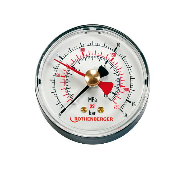 Manometer 16 bar til RP 50-S