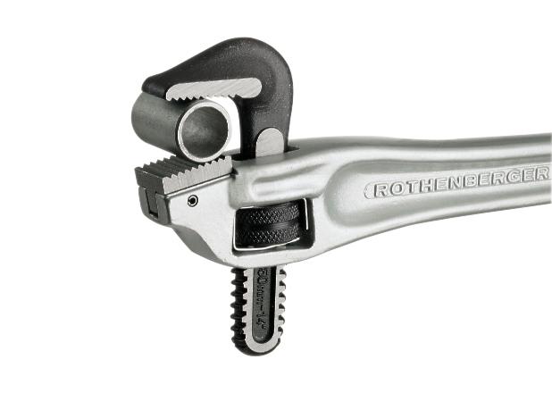 Enhånds-rørtang i aluminium, 90°, 14
