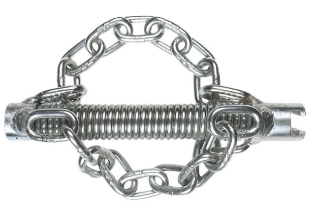 Kædeskraber med 2 kæder, 22mm Ø50