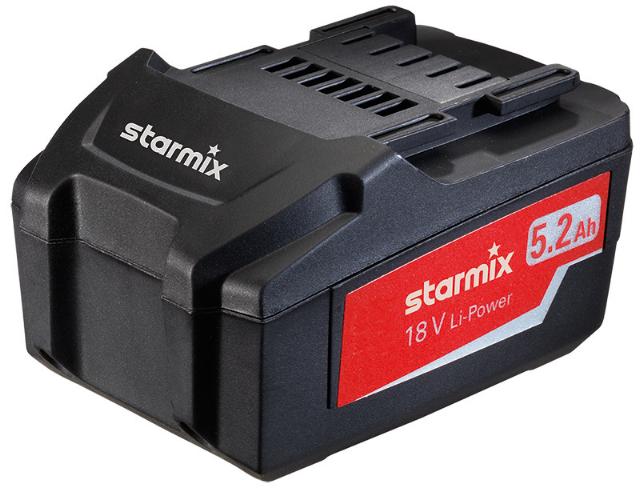 Starmix batteri, 18V 5.2 Ah, QUADRIX