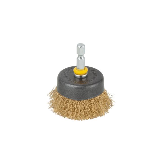 Wolfcraft, Ø50 mm kopstålbørste, messing