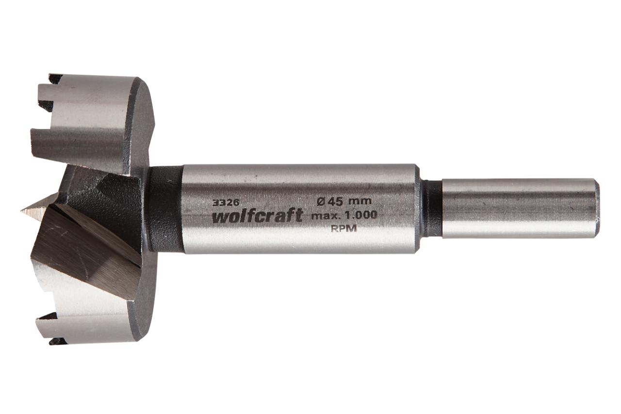 Wolfcraft - Forstnerbor Ø45 - skaft Ø10 mm