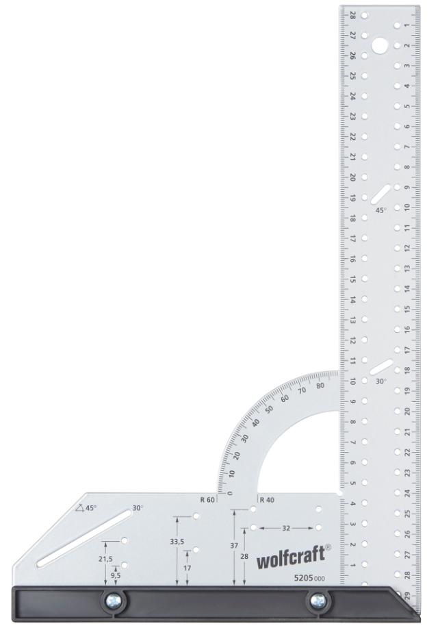 Wolfcraft universalvinkel 200 x 300 mm