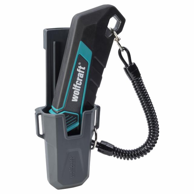 Sikkerhedskniv m/skede trapez