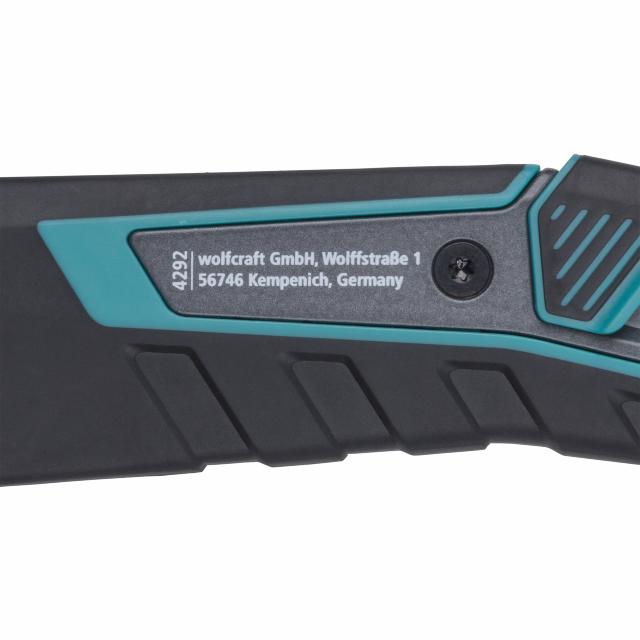 Sikkerhedskniv m/skede trapez