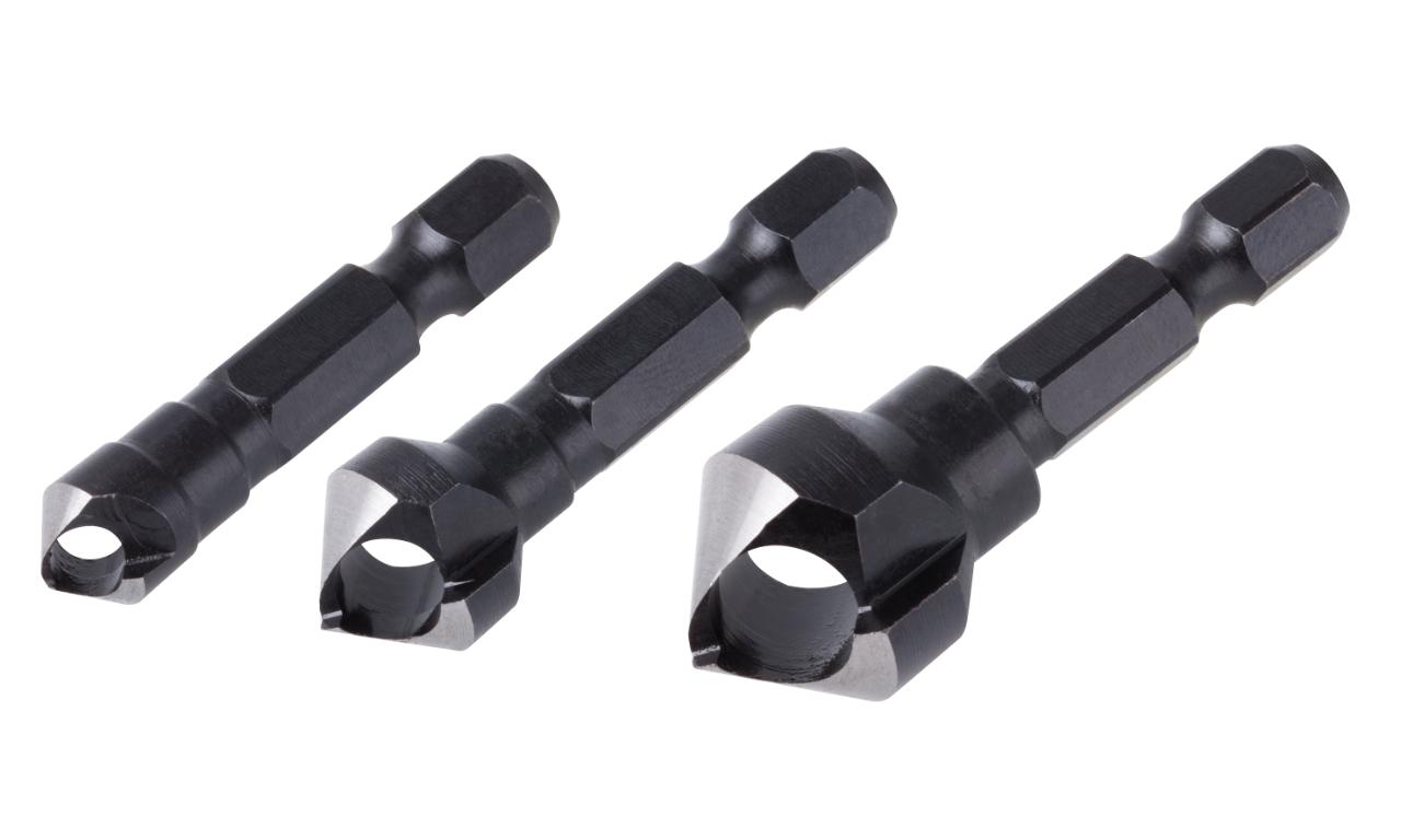 Wolfcraft Forsænkersæt VS 6-kant Ø8, 12, 16 mm