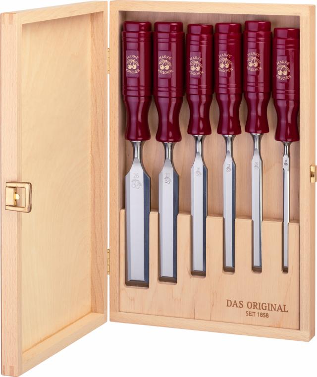 Stemmejern 6-dele i trækasse