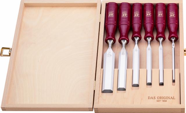 Stemmejern 6-dele i trækasse